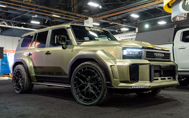 Nếu thấy Toyota Land Cruiser Prado chưa đủ hầm hố thì gói độ này có thể chiều được bạn: Thân rộng, bánh lớn hơn cả G 63