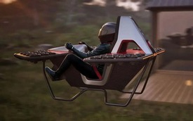 Đây là chiếc mô tô bay được chế tạo từ 48 động cơ phản lực thu nhỏ và bạn có thể mua trước với 990 USD