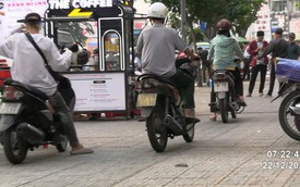 107 xe máy đi trên vỉa hè có biển số sau nhanh chóng nộp phạt nguội theo Nghị định 168