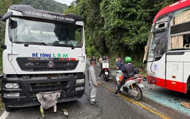 Xe đầu kéo mất phanh, gây tai nạn liên hoàn trên đèo Bảo Lộc