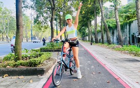 Ngắm làn đường dành cho xe đạp đầu tiên tại TPHCM