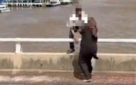 Đang lái ô tô thì cãi nhau với vợ, người đàn ông dừng xe rồi nhảy cầu trước sự hoang mang của bạn đời