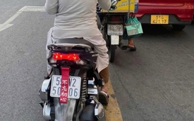 Dán "bùa" che biển số xe, 2 phụ nữ ở TPHCM bị mời đến trụ sở công an