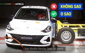 Hyundai Grand i10 nhận 0 sao an toàn cho người lớn, 3 sao dành cho trẻ em nhưng xe sản xuất tại Việt Nam 'không liên quan'