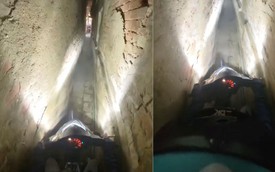 'Nghẹt thở' xem clip xe ôm công nghệ đi trong ngõ hẹp chỉ vừa 1 xe máy ở Hà Nội