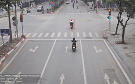 Chỉ trong 1 ngày, camera AI 'bắt' được 703 lượt xe vượt đèn đỏ tại một ngã tư ở Hà Nội
