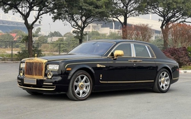 Rolls-Royce Phantom hàng độc giá 9,5 tỷ đồng tại Việt Nam: Mạ vàng 24K từ ngoài vào trong, nhiều chi tiết chạm khắc hình rồng