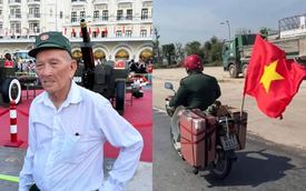 Cựu chiến binh 76 tuổi chạy xe máy 1.300km đã tới TP. Hồ Chí Minh: Tuy hơi mệt nhưng rất hạnh phúc