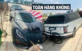 Bộ 3 xe độc trị giá hàng chục tỷ đồng phủ bụi ngoài cảng tại Việt Nam: Range Rover limo dài hơn Transit, có chiếc bản siêu giới hạn