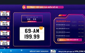 Lần đầu tiên lên sàn, nhiều biển xe máy được 'chốt' mức giá hơn 100 triệu đồng