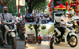 Loạt tài xế ngậm ngùi nhận mức phạt 5 triệu đồng vì đi xe máy lên vỉa hè