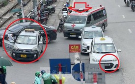 Cận cảnh xe taxi làm mờ biển số để trốn phạt nguội