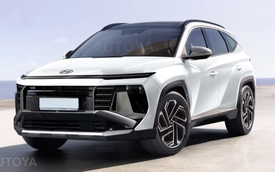 Hyundai Tucson dễ được nâng cấp thế này trước khi lên đời: Đèn trước bố trí kiểu Stargazer, vô lăng kiểu Santa Fe