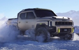 Bán tải Kia Tasman bản off-road 'nặng đô' chạy thử: Nhiều chi tiết hầm hố, chờ ngày ra mắt đấu Ford Ranger Raptor