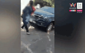 Chồng chở bồ trên ô tô, bị vợ dùng "chiêu độc" nên phải đầu hàng, thái độ của kẻ thứ 3 gây chú ý