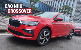 Skoda Slavia lộ 4 bản trước khi ra mắt Việt Nam: Giá tạm tính từ 450 triệu đồng, 2 màn hình lớn, máy turbo, gầm cao vượt hẳn Vios, Accent