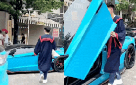 Sự thật chàng trai lái Lamborghini đi tốt nghiệp Đại học ở Hà Nội hút 10 triệu view
