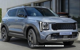 Kia Seltos 2026 tiếp tục lộ trên đường với dáng góc cạnh như Carnival, đèn LED phân tầng, mâm mới, thiết kế dễ gây 'wow'