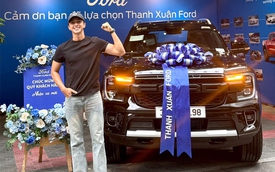 Diễn viên Bình An sắm Ford Everest dù đã dùng đủ 'Bim Mẹc', vừa nhận xe đã 'độ' ngay một chi tiết kiểu Raptor