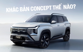 So sánh Mitsubishi Destinator và bản concept: Bỏ cần số điện tử, gương camera không còn, mâm 20 inch thành 18 inch