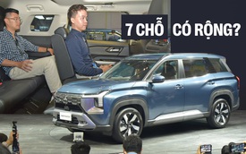 Ngồi thử thực tế 3 hàng ghế Mitsubishi Destinator xem rộng thế nào, tiện nghi ra sao, đi gia đình có thoải mái không