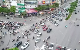 Cận cảnh các nút giao được xác định là 'cửa' kiểm soát xe máy xăng tại Hà Nội