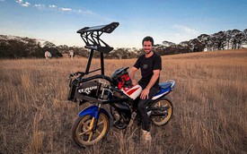 Kejashi Tilt Rotor: Chiếc xe máy 'điên rồ' với cánh khí động học nghiêng, tham vọng thay đổi cách vào cua