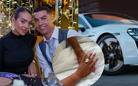 Ronaldo vừa cầu hôn Georgina bằng nhẫn kim cương gần 130 tỷ lại gây choáng khi tặng nàng siêu xe, đồng hồ xa xỉ