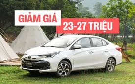 Toyota Vios giảm giá gần 30 triệu đồng, giá thực tế thấp hơn cả Grand i10