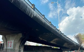 Kết quả kiểm định đường dẫn cầu Vĩnh Tuy sau vụ cháy hàng trăm xe máy