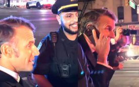 CLIP: Tổng thống Pháp Macron bị kẹt xe ở New York, gọi điện cho ông Donald Trump