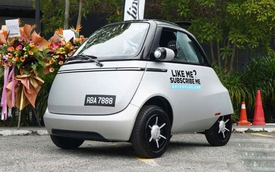Xe điện tí hon Microlino lần đầu xuất hiện trước khi ra mắt vào 2026