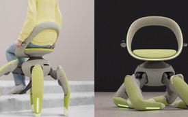 Toyota ra mắt ghế robot Walk Me: Cơ chế đi bộ bốn chân, vận hành bằng mô tơ điện, tải trọng 100 kg, kết hợp thiết kế giữa xe lăn và robot