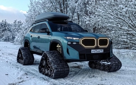 BMW XM hóa 'xe tăng' vượt tuyết: Bản độ dị biệt xóa tan hình ảnh bóng bẩy, dân chơi nhìn vào chỉ biết 'cạn lời'