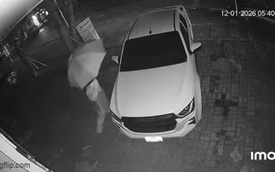 Vụ hàng xóm mặc áo mưa, che ô kín mặt, đập phá ô tô: Bất ngờ lý do