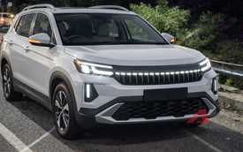 Skoda Kushaq facelift tiếp tục lộ diện: Thiết kế khác biệt hẳn bản ở Việt Nam, đèn LED 'tràn viền' hai bên
