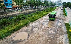 Hiện trạng sửa chữa tuyến đường nhiều 'ổ gà', 'ô trâu' nhất nội thành Hà Nội