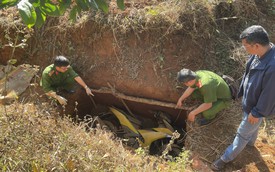 Thông tin mới nhất về chiếc xe máy chôn dưới hố sâu trong vụ cướp ngân hàng ở Gia Lai