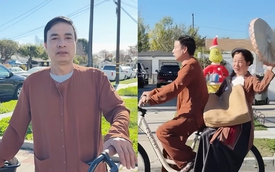 Bố ruột bé Xuân Mai đạp xe bán bánh chưng ở Mỹ: "Tôi thất nghiệp nửa năm nay rồi"