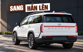 Hyundai Santa Fe 2027 để lộ thêm nhiều chi tiết mới: Đèn hậu dọc như Range Rover, mặt trước cũng thay đổi rõ nét