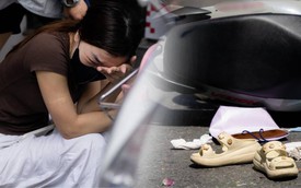 Người thân khóc ngất tại hiện trường tai nạn khiến cô gái tử vong ở Hà Nội, nhân chứng kể chi tiết đau lòng