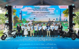 TP.HCM đưa xe máy điện vào phục vụ công: Từ Honda CUV e: đến UC3, đặt mục tiêu trung hòa carbon