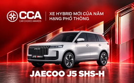 Jaecoo J5 SHS-H là ‘Xe hybrid mới của năm - Hạng phổ thông’ tại Car Choice Awards 2026