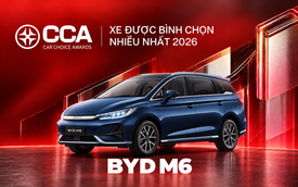 BYD M6 ghi dấu ấn với giải ‘Xe được bình chọn nhiều nhất 2026’ tại CCA 2026