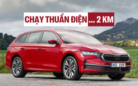 Skoda Octavia có bản hybrid 'full': Chạy thuần điện được... 2 km, đi dưới 60 km/h vận hành như VF Wild