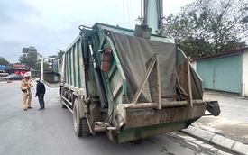 Để biển số bám bẩn, tài xế xe rác bị phạt 23 triệu đồng