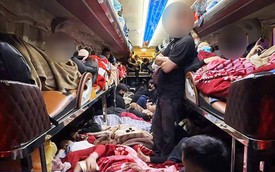 Kỷ lục: Xe khách bị phạt gần 300 triệu đồng ngày cận Tết và khung cảnh 'không thể tưởng tượng' bên trong