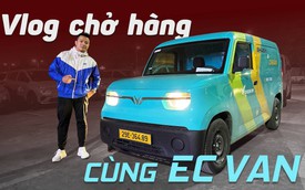 Thực tế chở hàng bằng VinFast EC Van: Đi được bao xa? Chứa được nhiều đồ không?