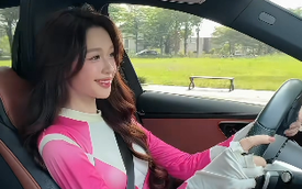 "Biến hình" thành siêu nhân để… lái xe, hot girl khiến người xem thích thú