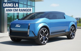 Xem trước bán tải điện Ford hoàn toàn mới: Thiết kế khí động học như siêu xe, kích thước có thể ngang Ranger